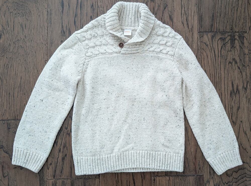 Gymboree Oat Cowl Neck Fisherman Pullover Sweater